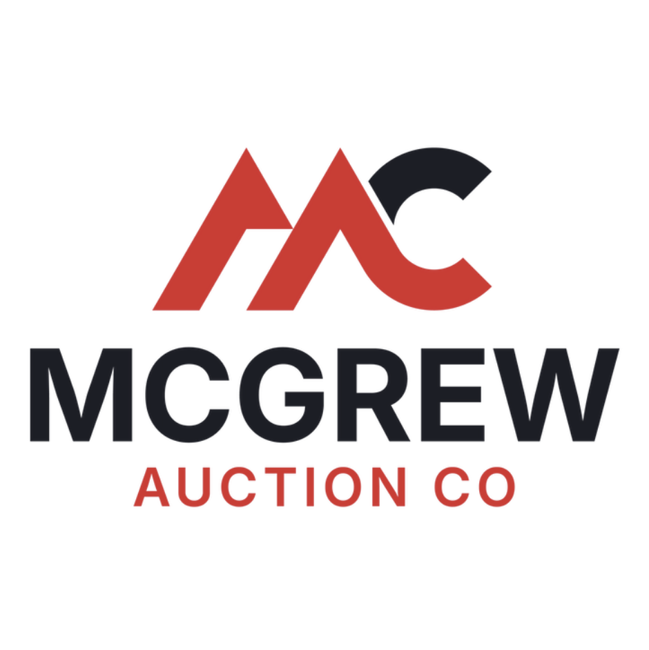 McGrew Auction Logo in Black and Red